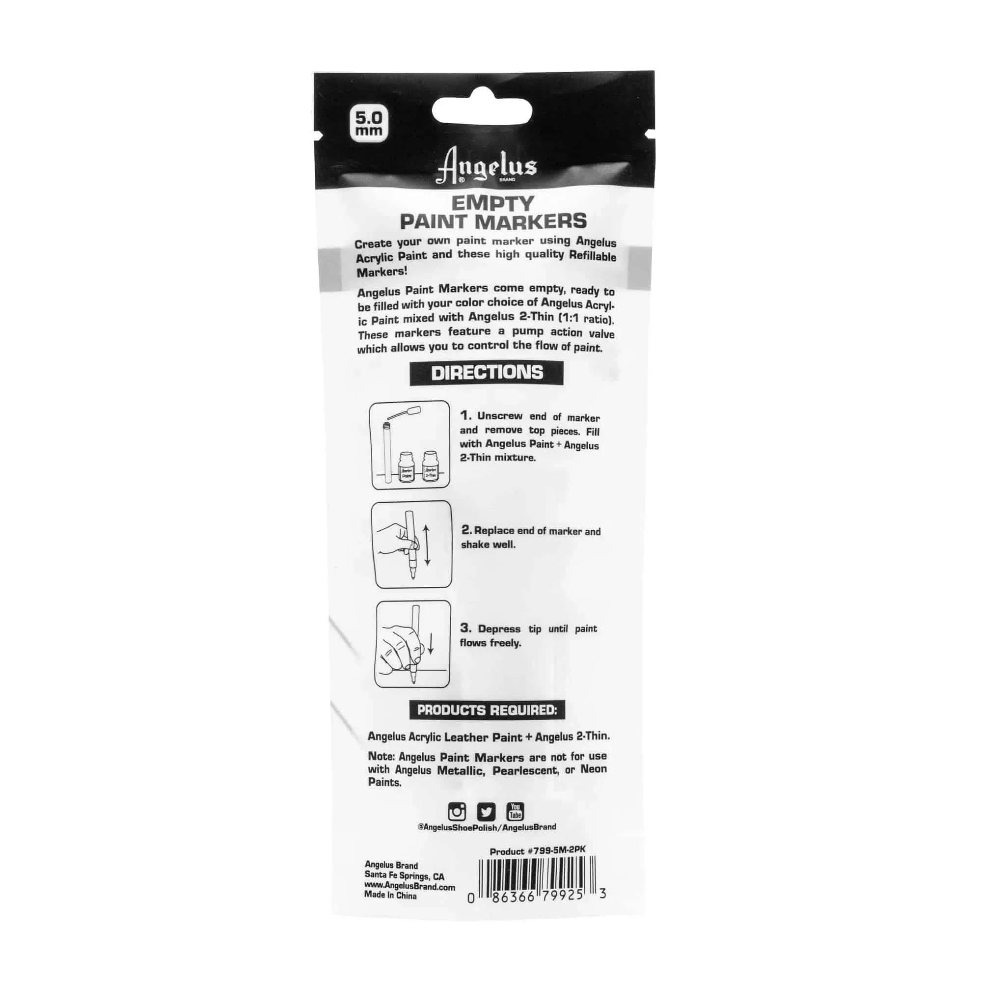 Angelus Empty Paint Marker Set - Image 6