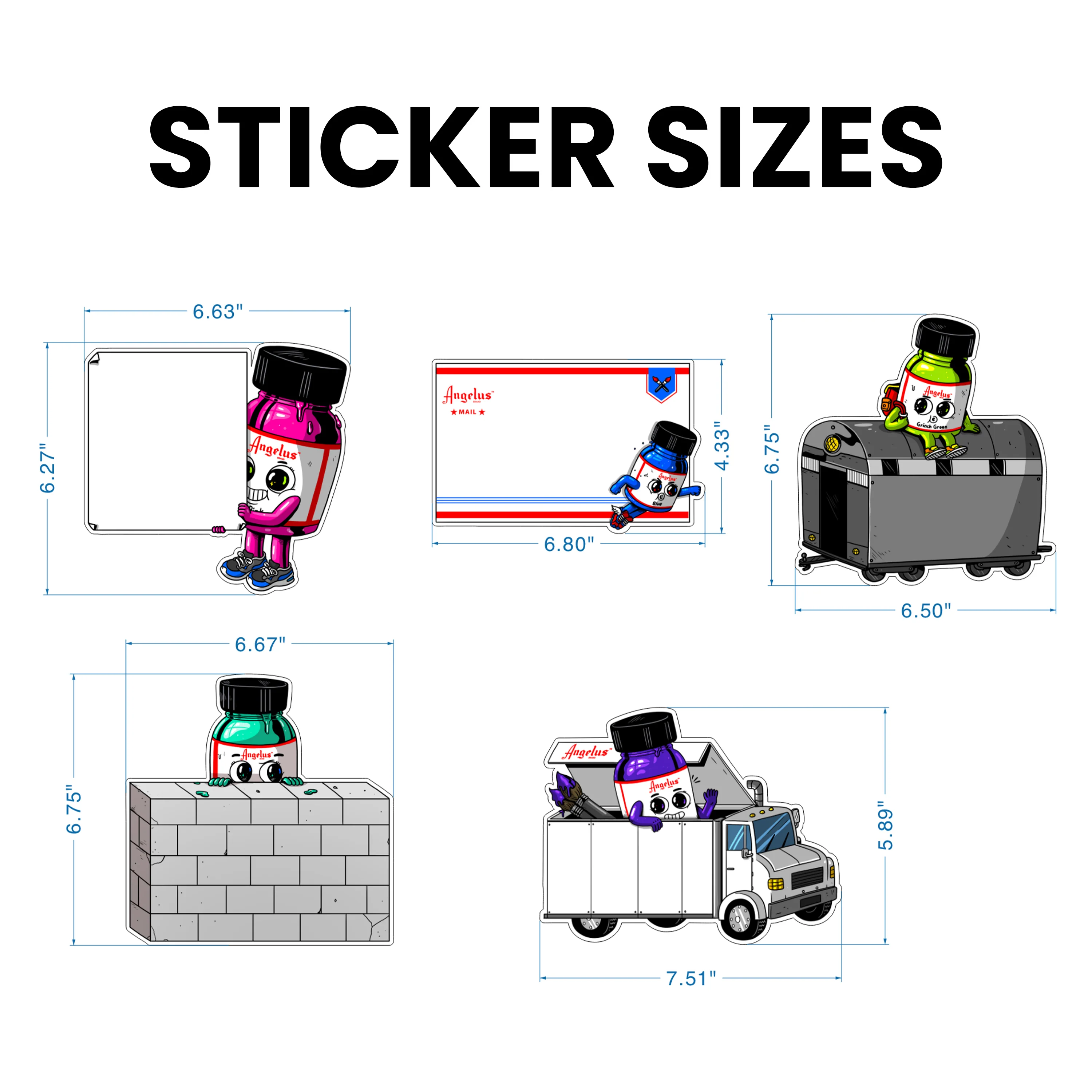 Angelus "Get Up" Series XL Sticker Pack by AlexMDC - Image 2