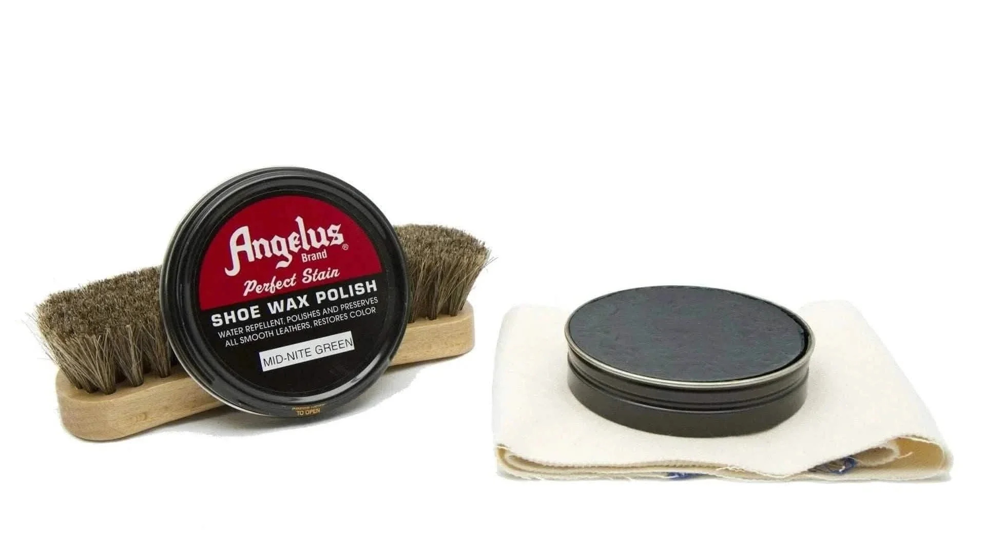 Angelus Midnight Green Shoe Wax Polish - Image 4