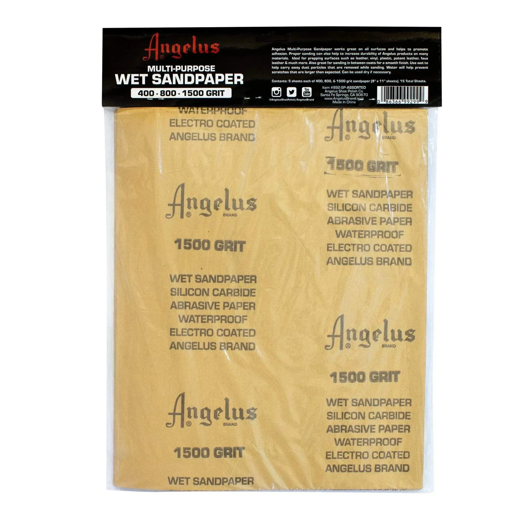 Angelus 9"x11"Multi-Purpose Wet Sandpaper - Image 9