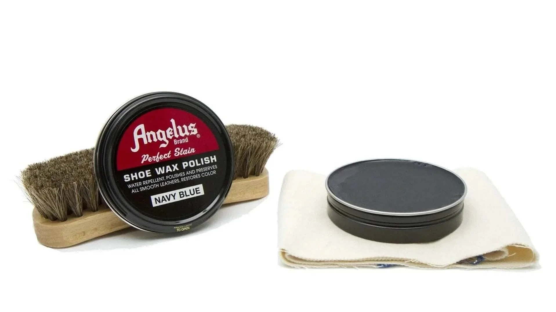 Angelus Navy Blue Shoe Wax Polish - Image 4