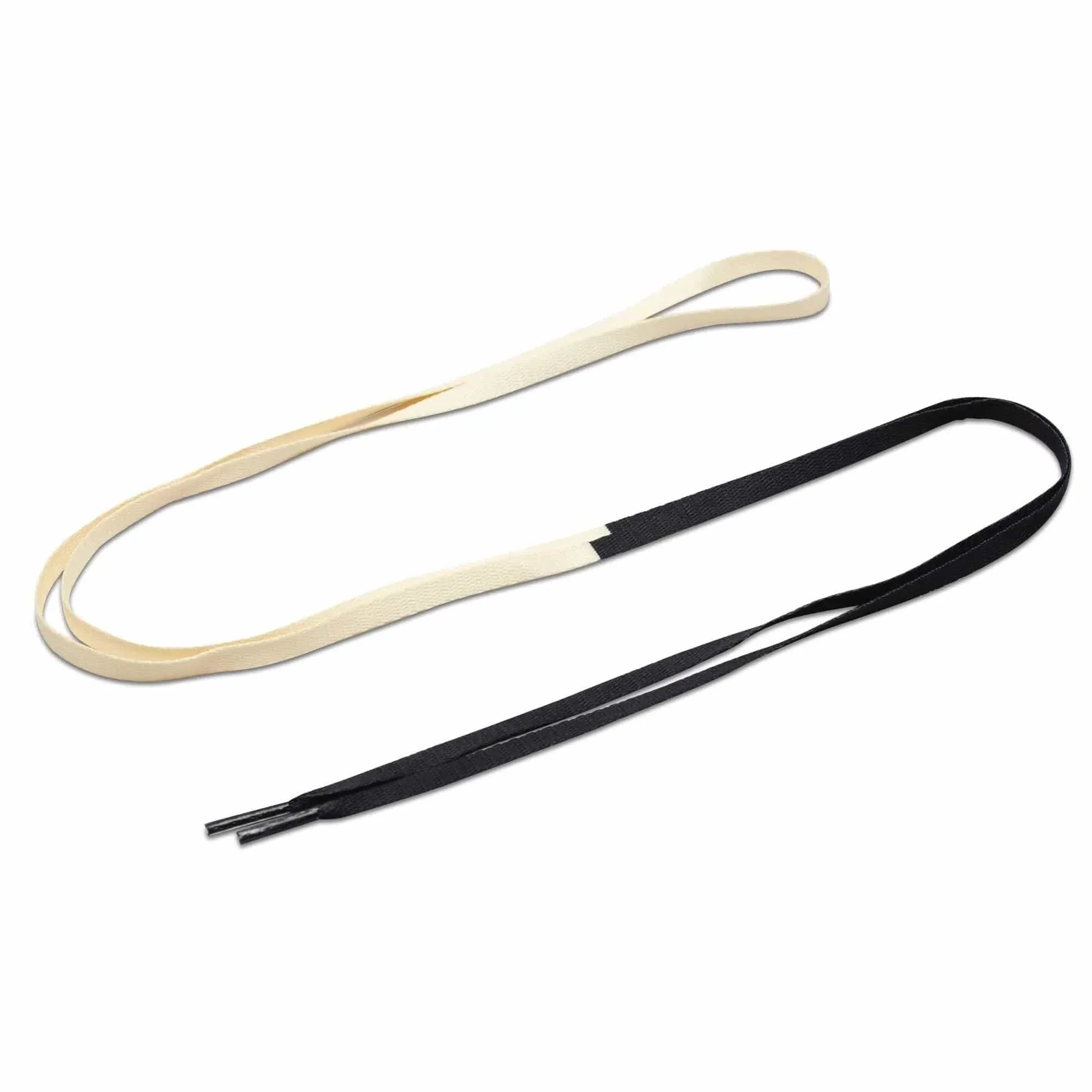Black/Cream Union Jordan 1 Replacement Shoelaces - Image 2