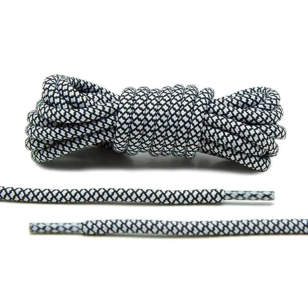 Black/White Rope Laces