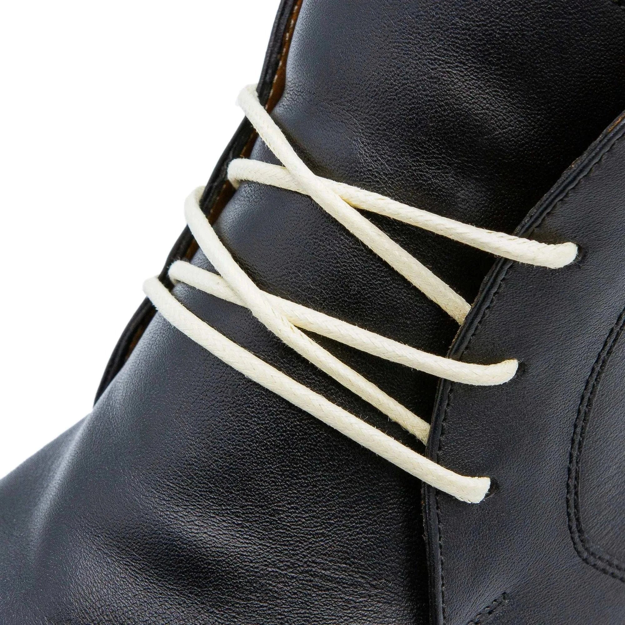 Cream Waxed Dress Shoelaces - Image 2