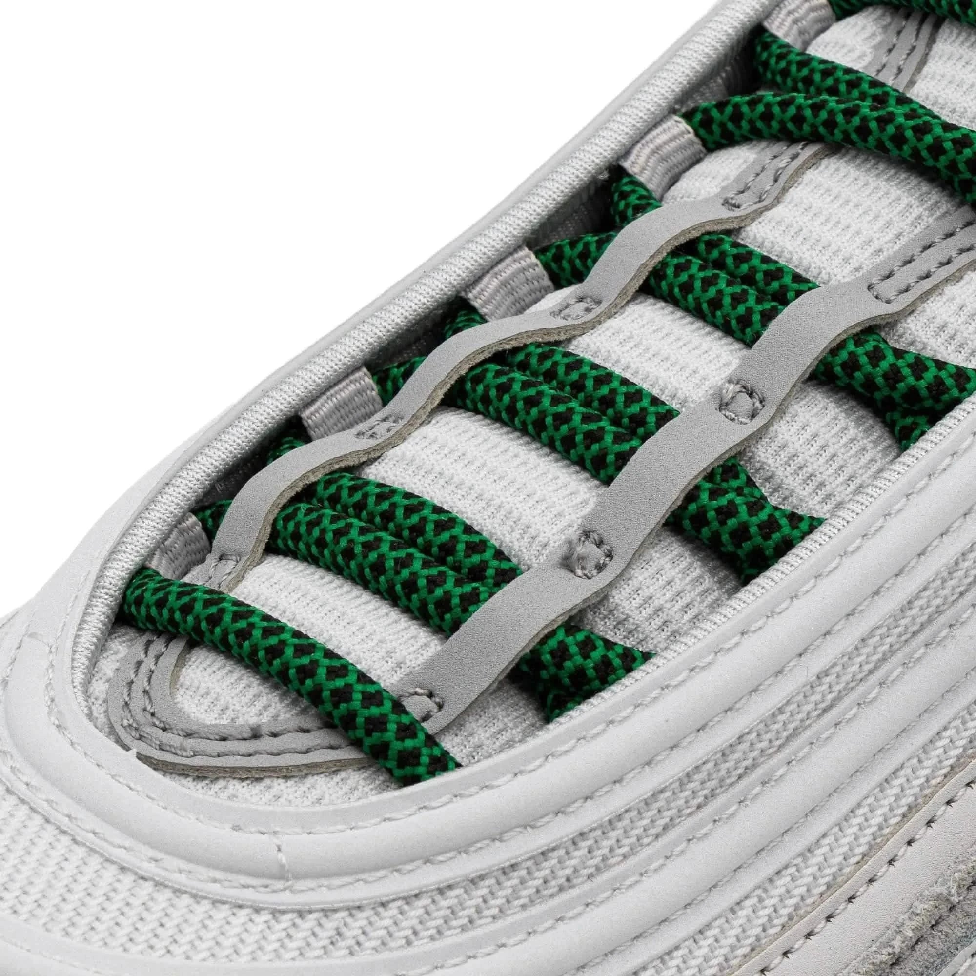 Green/Black Rope Laces - Image 2