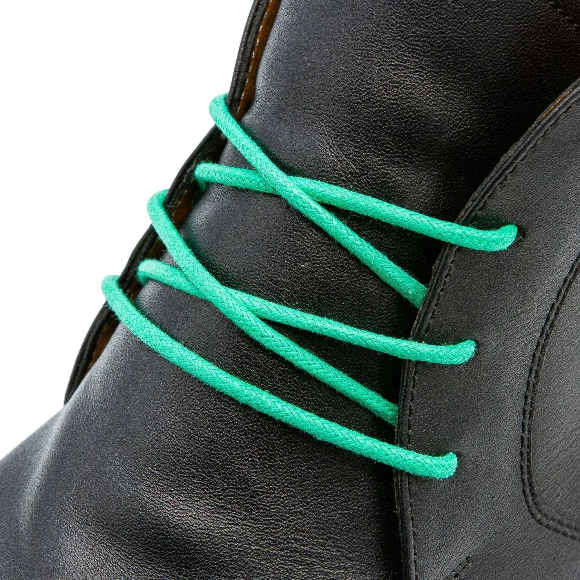 Green Waxed Dress Shoelaces - Image 2