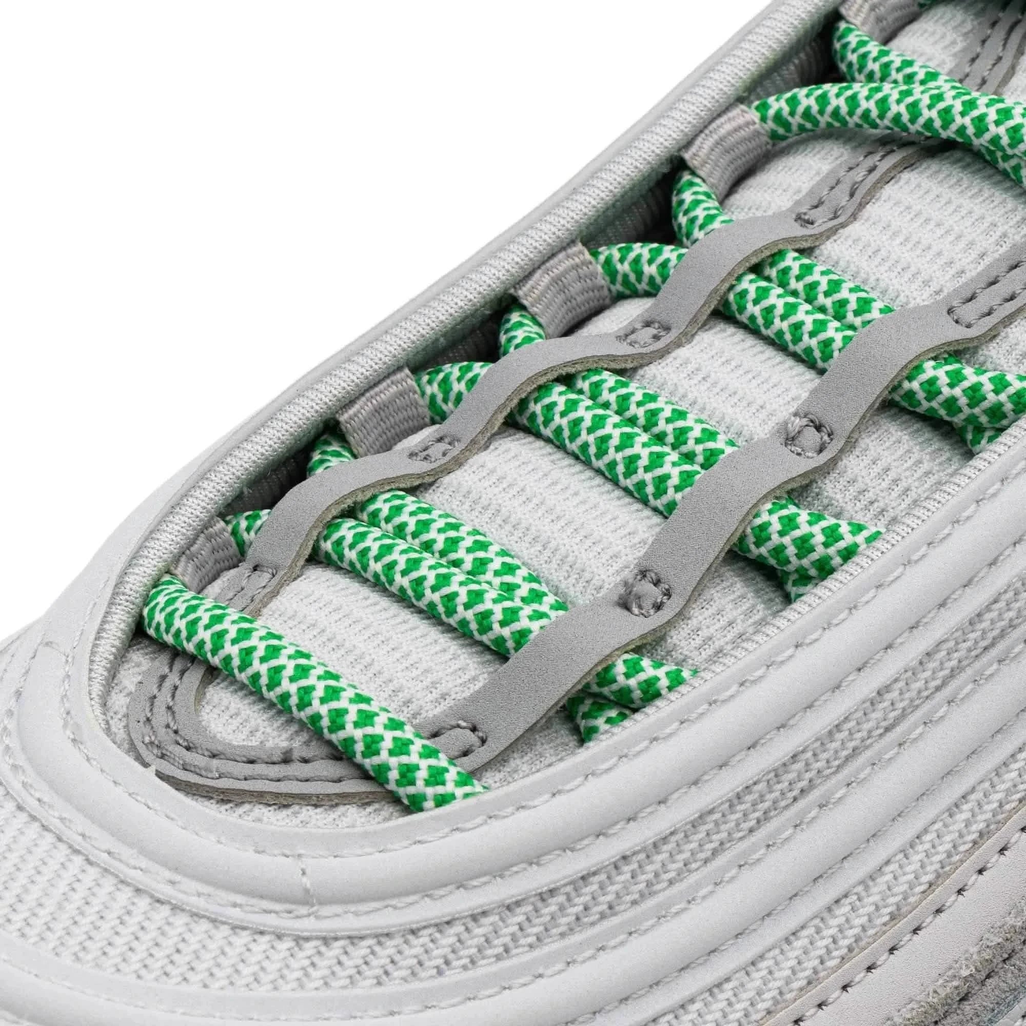 Green/White Rope Laces - Image 2