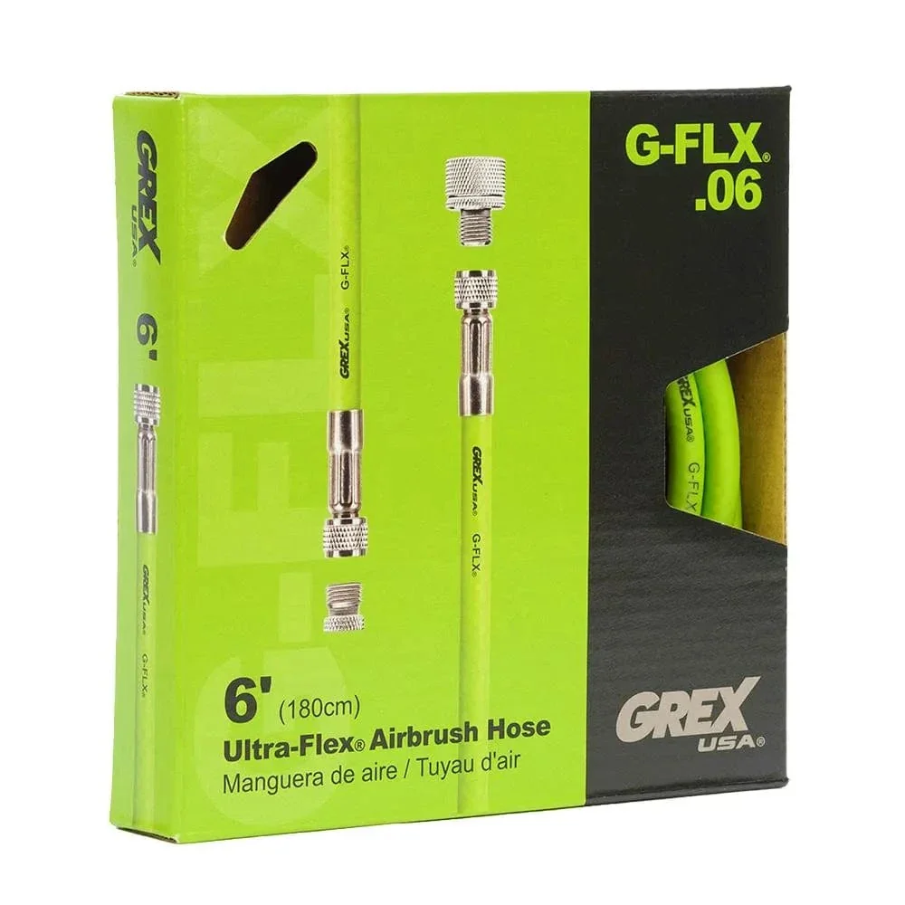 Grex 6' ULTRA-FLEX Airbrush Hose w/ Universal Fittings - Image 3