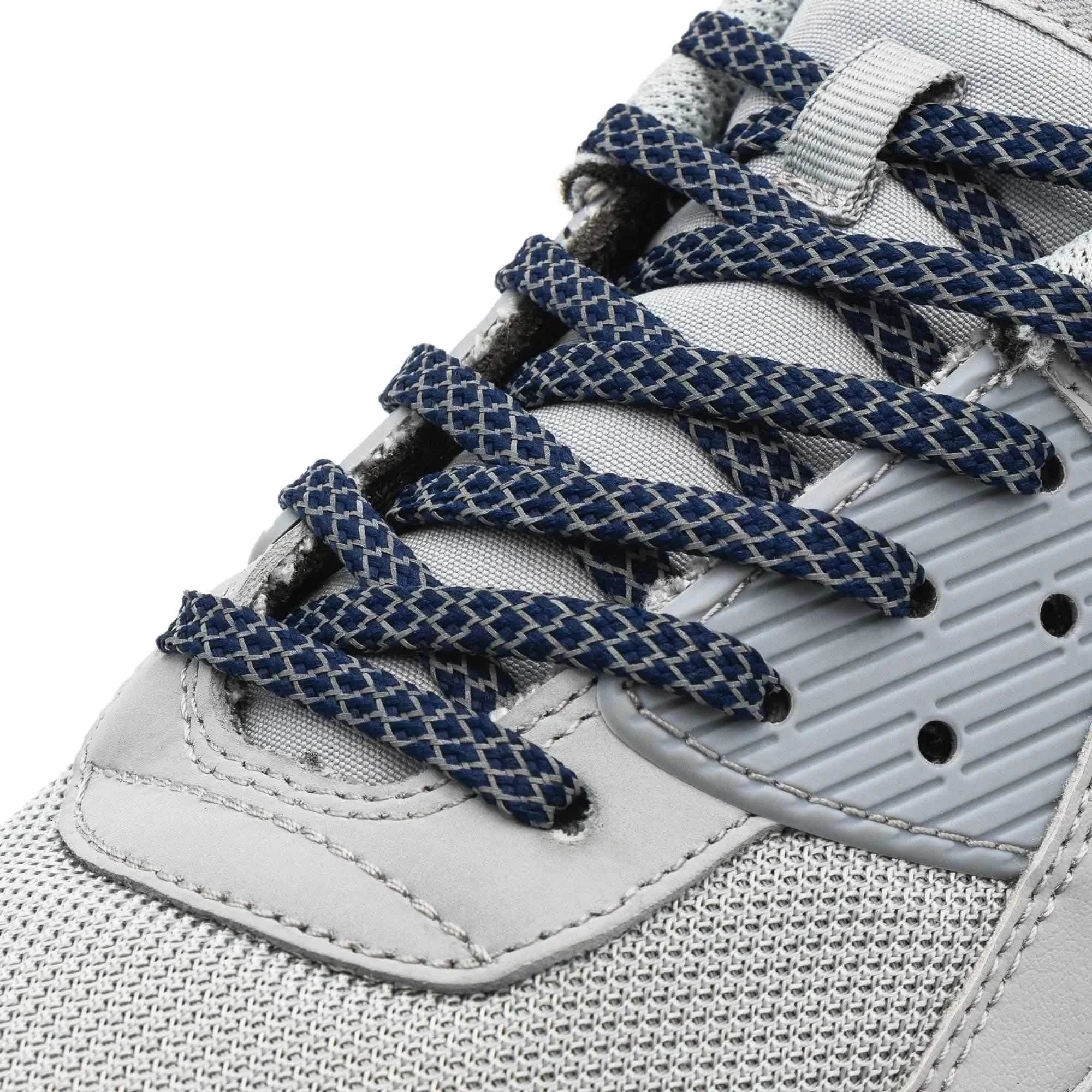 Navy Blue - Reflective Flat Laces 1.0 - Image 2
