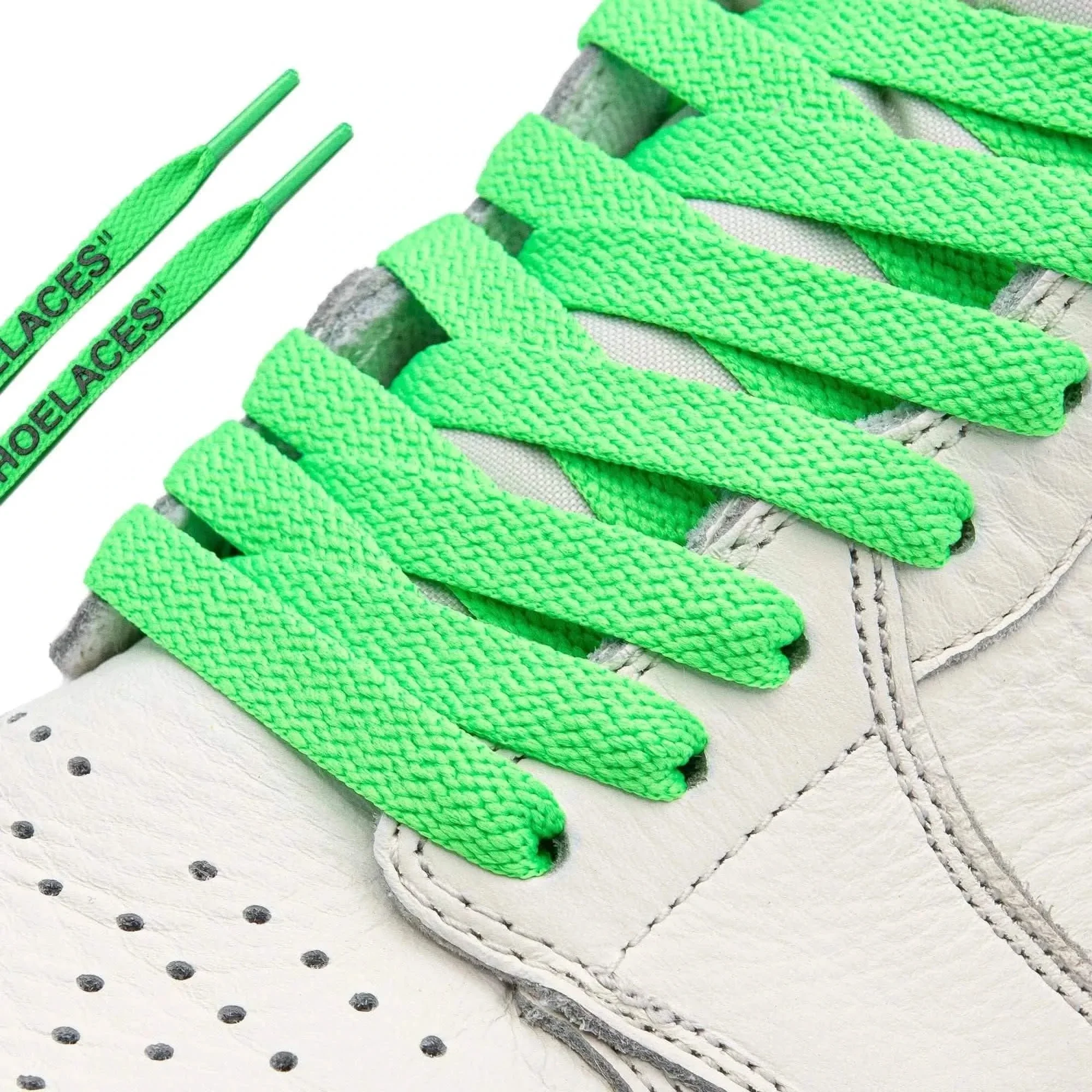Neon Green Off-White Style "SHOELACES" - Image 2